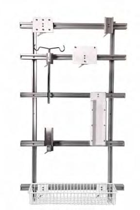 Horizontal Rail System Headwall Mount/Wall Mount options The Horizontal Rail System can be mounted onto Vertical Headwalls, directly wall mounted or
