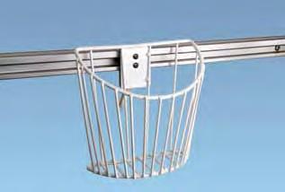 Cuff Basket 7 W x 7 H x 4 D and comes with 6010 for horizontal mounting. Can be mounted on both horizontal and vertical mounting systems.