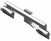 P17071001 Dual Clip Assembly P17070101 Standard Slide Adapter 1-3/16" inner width.