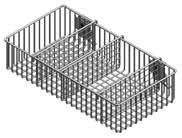 ) P17010201 Basket 18"W x 9-1/2"D x 4"H Functional loading to 10 lbs.