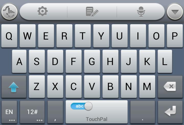 You can also use TouchPal Curve TM to speed up text input by replacing the key tapping operation with a tracing gesture where you can move your finger from letter to letter without lifting the finger