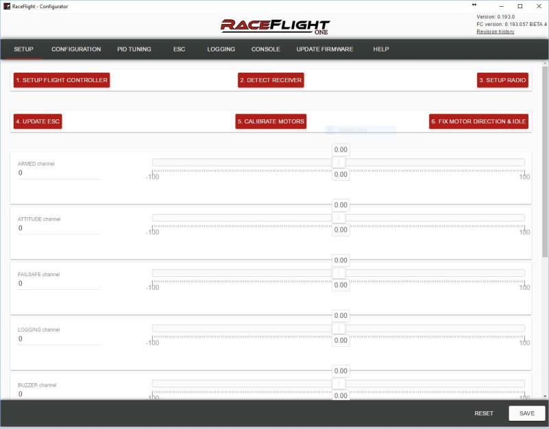 Launching the RaceFlight One Configurator Open the downloaded ZIP file and extract to a destination of your choice To Flash the latest firmware 1.