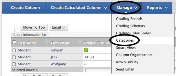 Step 6. Select whether you would like to Include this Column in Grade Center Calculations, Show this Column to Students, or Show Statistics for this column to Students in My Grades. Step 7.