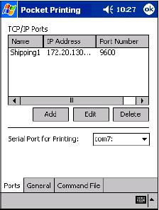 Chapter 4-6 Quick Start Guide Printing Via a Network or Wireless Connection Pocket Printing allows you to print labels to a printer on your network or take advantage of wireless printing to printers