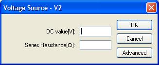 25 Editing Voltage Sources and Loads Voltage Source Right click the voltage symbol Enter DC voltage value and (optional)