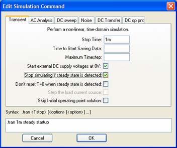 command View=>Efficiency Report Automatic detection of of steady state may may not not always