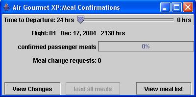Fig. 5 Air Gourmet XP Confirmation Screen information and is able to display this in a timely fashion to airline personnel on a user-friendly interface (Fig. 5).