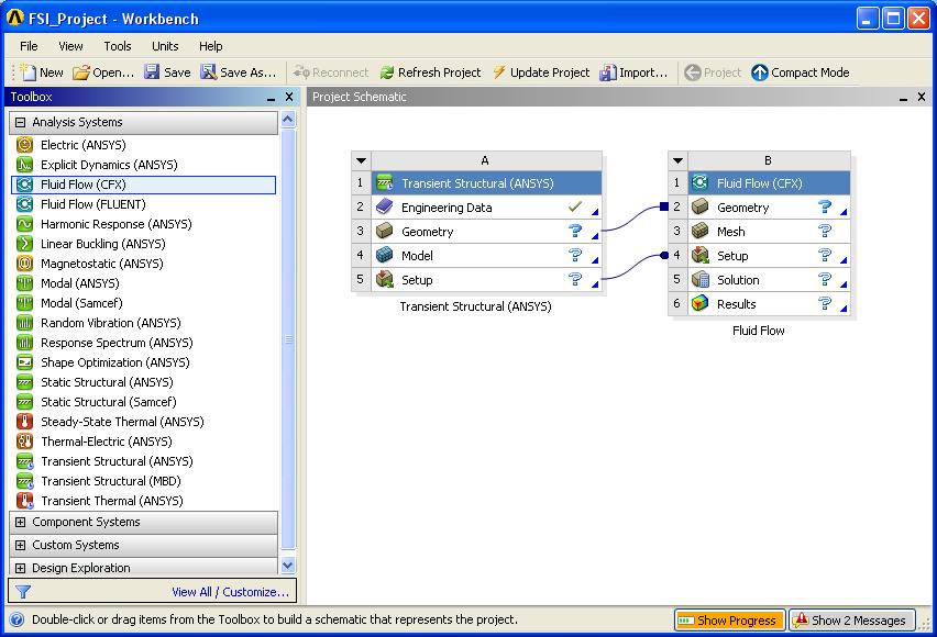 Two-way FSI Workflow The workflow is built on the WB Project page Streamlined process integration
