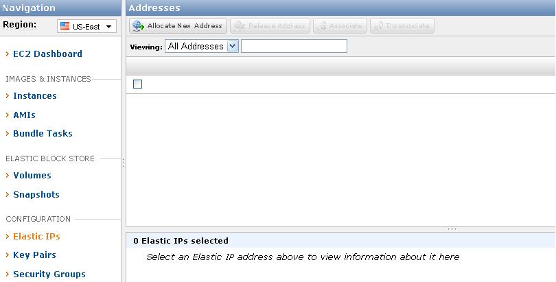 Tutorial #4: Associating an Elastic IP (EIP) with an instance Goal The goal of this tutorial is to create a new elastic IP (EIP) and map it to an instance.