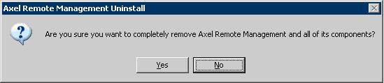 2.4 - REMOVAL IMPORTANT: before uninstalling AxRM, stop the background