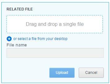 Running a Deal To add a related file: 1. Click the document name to display the document details page. 2. Select the Related Files tab. 3. Click Add new. 4.
