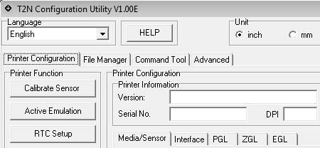 Test the Connection Once Tool Interface selection is complete, click the Read button in the lower-right corner (see Figure 6, page 57) to upload the printer s current configuration into the