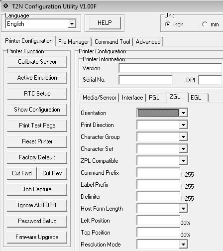 Printer Functions Printer Functions to the left of the Printer Configuration section as highlighted in Figure 23. The functions include: Figure 23.