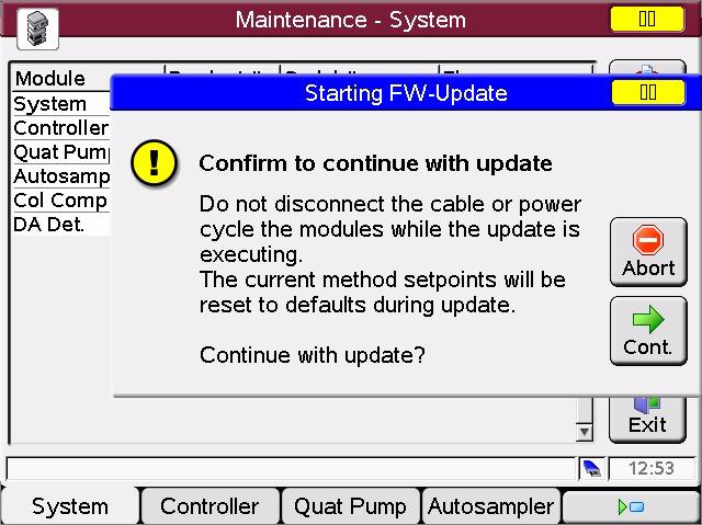 Updates via Instant Pilot (G4208A) 7 Updating the Firmware Using The Single Mode