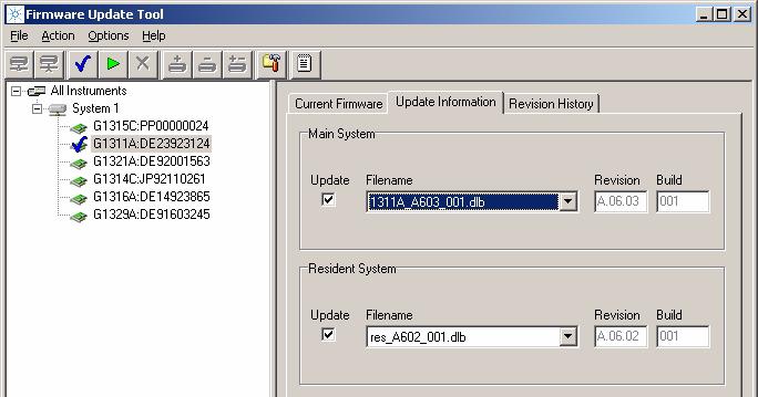 5 Updates via LAN/RS-232 Firmware Update Tool Doing the Firmware Update Figure 36 Update Information screen 6 You