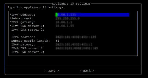 Deep Discovery Analyzer 5.8 Installation and Deployment Guide The Appliance IP Settings screen appears. 3.