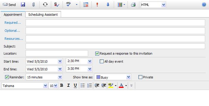 Scheduling a Meeting Outlook Web Access allows you to plan and schedule meetings with others by sending meeting requests. Meeting Requests are appointments to which other people are invited.