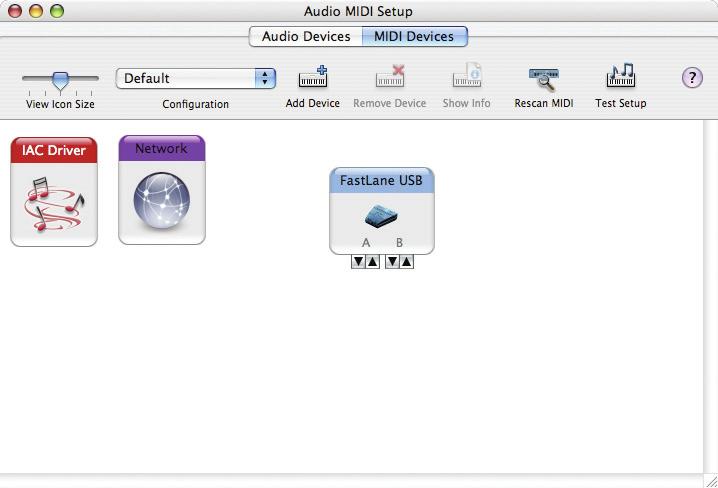 AUDIO MIDI SETUP (MAC OS X ONLY) Audio MIDI Setup is a utility included with Mac OS X that provides a graphical interface for configuring the MIDI devices connected to your computer.
