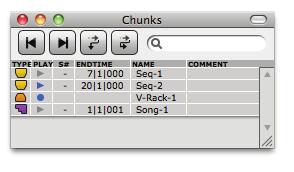 Track Selector list Click the track names or track folders in the Track Selector list to show/hide them.