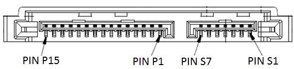 4.0 Electrical Interface Specification 4.1 Serial ATA Interface Connector Figure 2. Drive Plug Connector 4.2 Pin Assignments [Table 10] Pin Assignments 1) Word No.