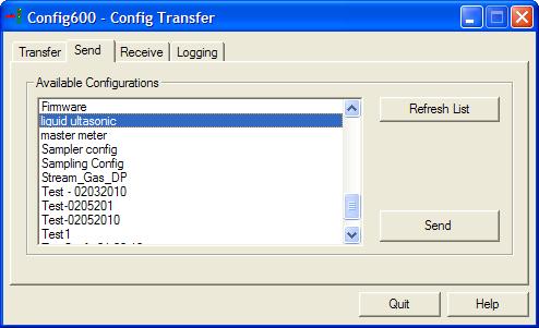 On the Transfer tab, verify that the TCP/IP address in the Hostname field corresponds to the TCP/IP address you assigned the S600+. 4.