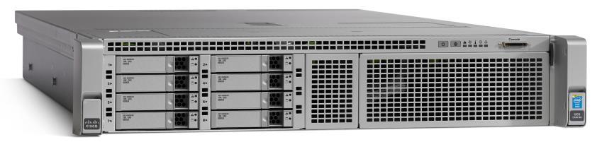 Figure 4. Cisco UCS C240 M4S The Cisco UCS C240 M4S is the cost-effective choice with up to 8 x 2.5-inch 12-Gbps SFF HDDs or SSDs (Figure 4).