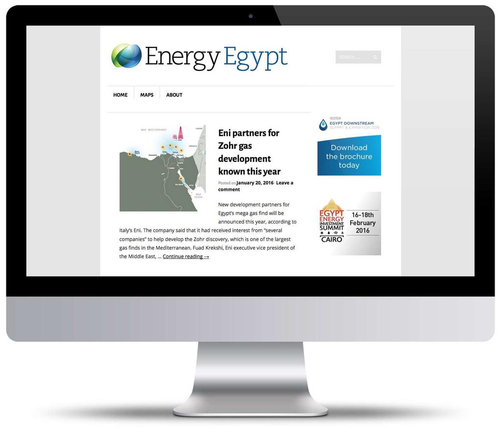 Website Energy Egypt Website (energyegypt.net) is an up-to-date source of information covering energy industry news with a focus on the Egyptian Oil and Gas sector.