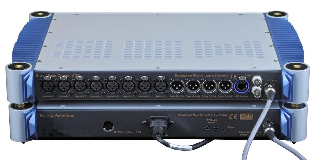 Rear Panel Analog Details - 8 CH MODEL 8 Balanced Inputs Each input is entirely independent, although input adjustments are grouped into pairs.
