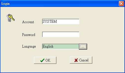 The interface between the software and user is through each window. After authentication, it will show you the main window.