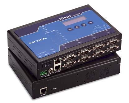 Industrial Networking Solutions NPort 5600 Desktop Series -port RS-232/422/45 serial device servers serial ports supporting RS-232/422/45 Compact desktop design 10/100M auto-detecting Ethernet