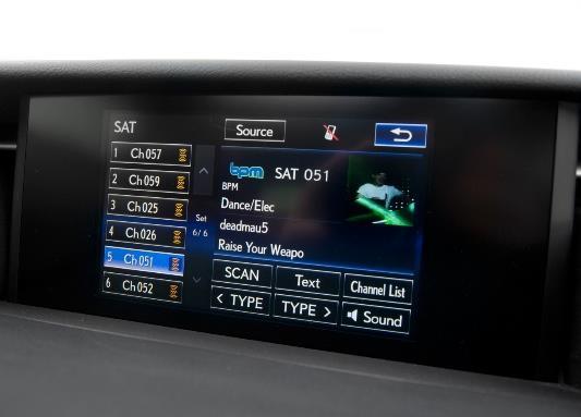 the Lexus original screen & Head unit equipped with GVIF