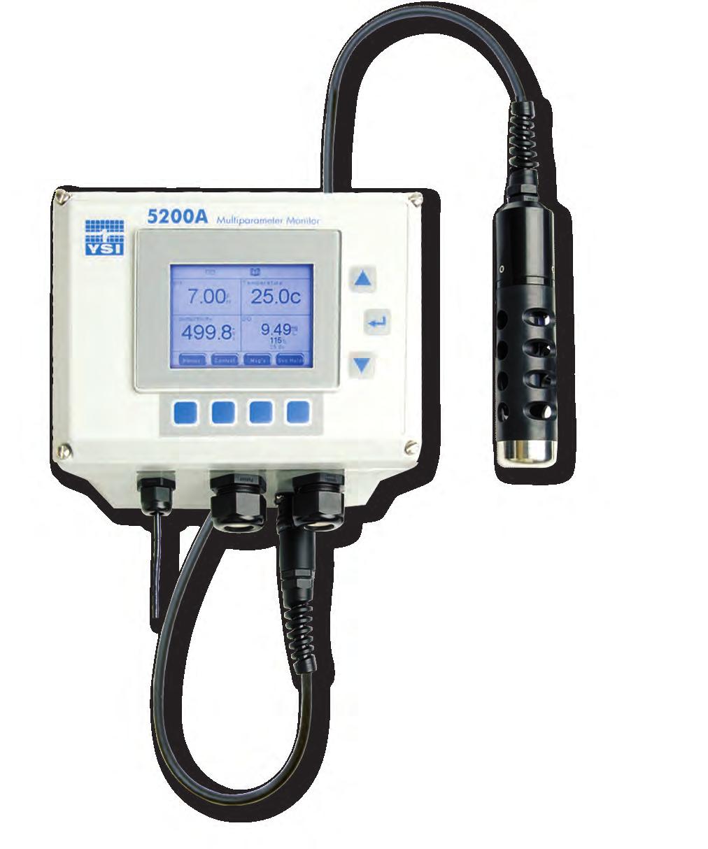 5200A Multiparameter Monitor Designed specifically for aquaculture systems, the 5200A integrates process control, feeding, alarming, and data management into one product.