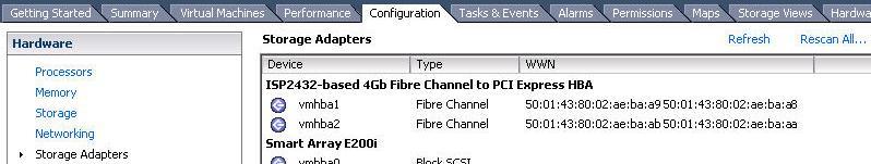 Accessing Fibre Channel Storage Install one or more supported Fibre Channel adapters in the