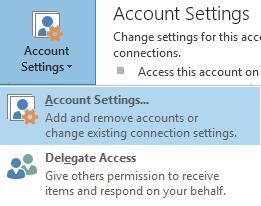 Add Another Person s Mailbox to Your Profile 1. Click the File tab. 2.