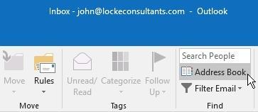 3 - Make the Address Book show your contacts instead of the Global Address List By default, the Address Book in Outlook displays the Global Address List