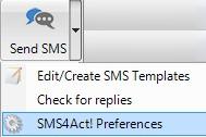 How to Setup Default SMS Templates SMS4Act!