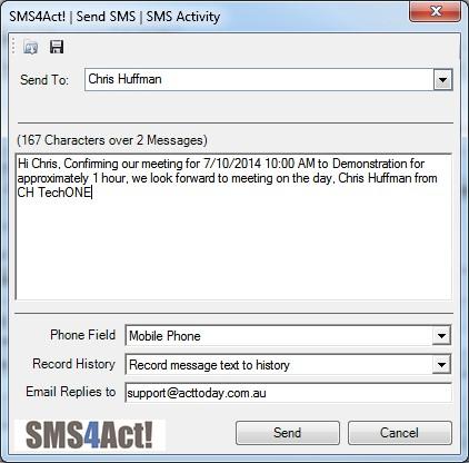 How to Send Activity Confirmations SMS activity confirmations can be sent when you create an activity or manually at any other time.