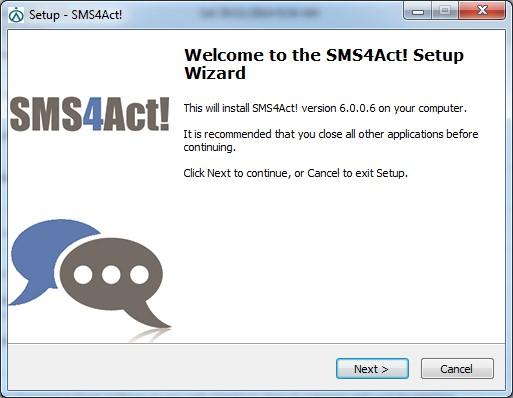 How to Install SMS4Act! To ensure an easy installation, we suggest that you read the instructions in full before commencing. Act! 2008 (v10.2) or later is required. Click the Help Menu>About Act!
