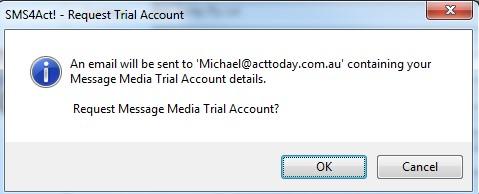 To create a Trial account, click on the Create a trial account link You will be prompted to