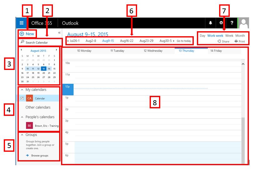 Calendar After your Inbox, the calendar is probably where you ll spend the most time when using Outlook Web App.