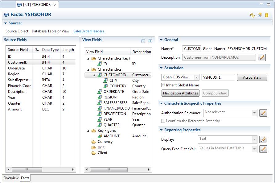 Modeling Tools Open ODS View Planned with SAP BW 7.