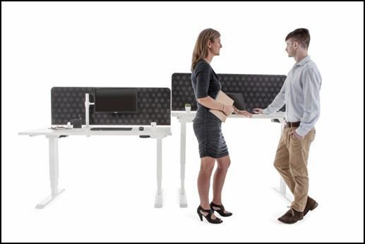 ELEVAR ELECTRIC SIT STAND DESKING FOS Elevar Sit Stand Electrically Operated Height Adjustable Desks Sit Stand height range 635mm -1285mm (Including 25mm top) Available in Linear, 90 and 120