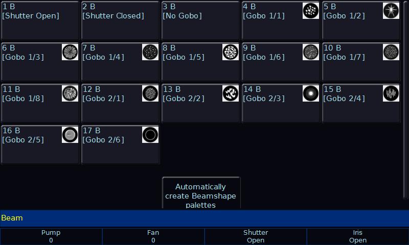 Beam & Shape The Shape attribute has been included to support a future free software update, when Zero 88 move over to a new 3 rd Party fixture library.