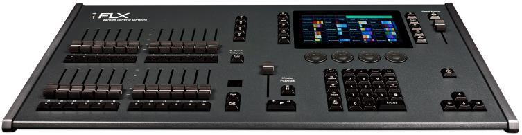 Introduction FLX Lighting Console The FLX lighting console is a portable control system, running the ZerOS Operating System to control up to 4096 channels (2048 as standard).