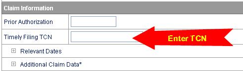 Select desired action - Adjust or Void and click <Submit> 4. The claim will be displayed.