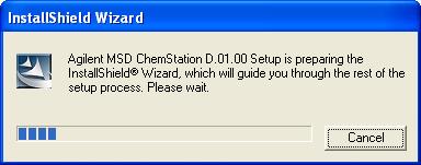 MSD ChemStation Software Installation If this screen does not appear, then, using Windows Explorer, double-click the file SETUP.