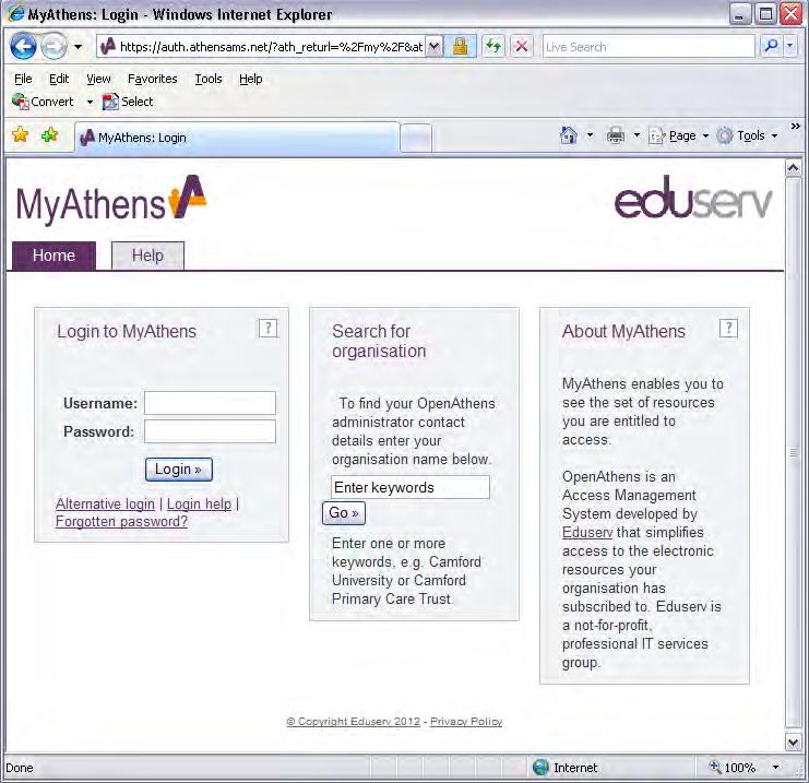 MyAthens o If you log-in to MyAthens and keep that window open and minimized, you will