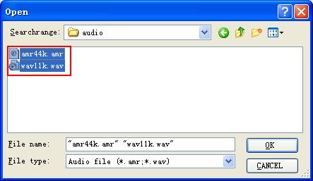 Open this folder to get audio resource. 8.2.1.4. Change the Order of Audio Resource Figure 6: Select One or More Audio Resource Click button on the figure above.