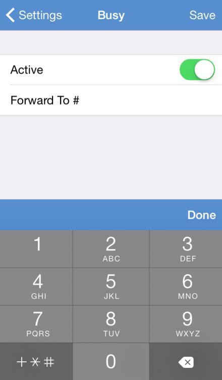 10.3 Call Forwarding When Busy Once activated, your calls will be automatically forwarded to your designated phone number when your office phone is busy. Go to Call Settings page. Activation: 1.