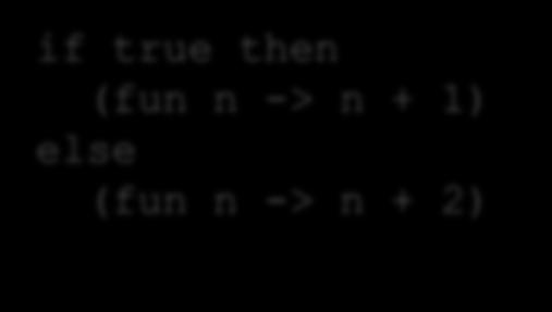 y) execute with substitution if true then (fun n -> n + 1) else (fun n -> n + 2) compile choose: mov rb r_arg[0] mov rx